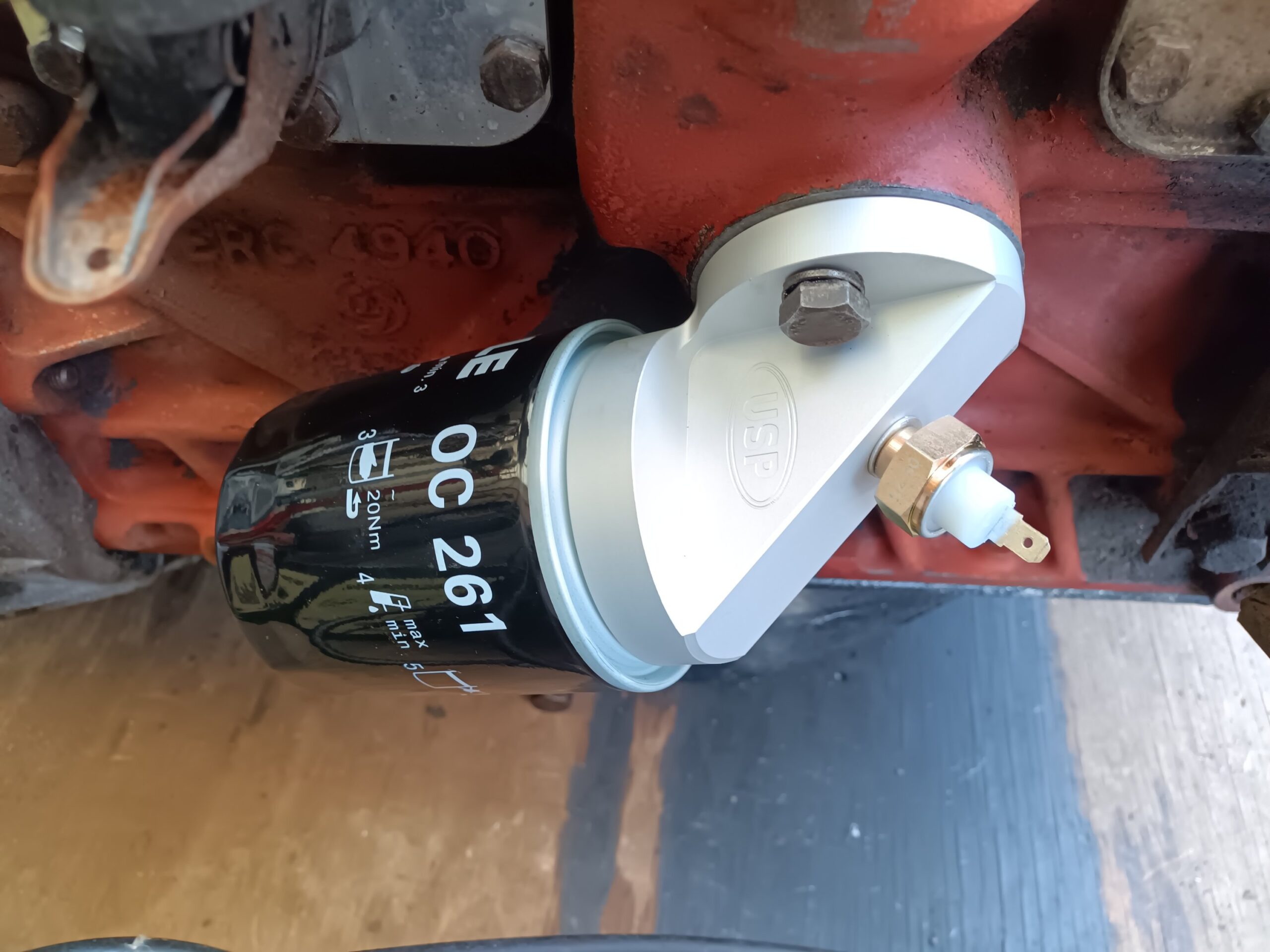 Series 2a/ 3 Spin on oil filter Conversion kit - Image 3